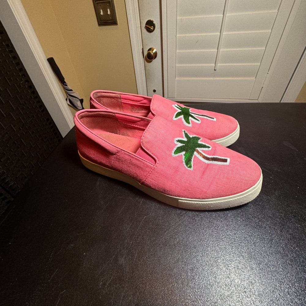 Katy Perry size 8 sneakers with palm tree - Picture 3 of 10